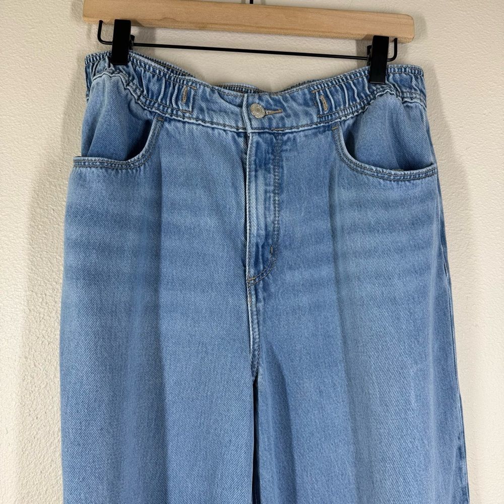 Loft High Rise Palazzo Jeans Wide Leg Medium Wash Women’s Size 28 - Picture 2 of 7